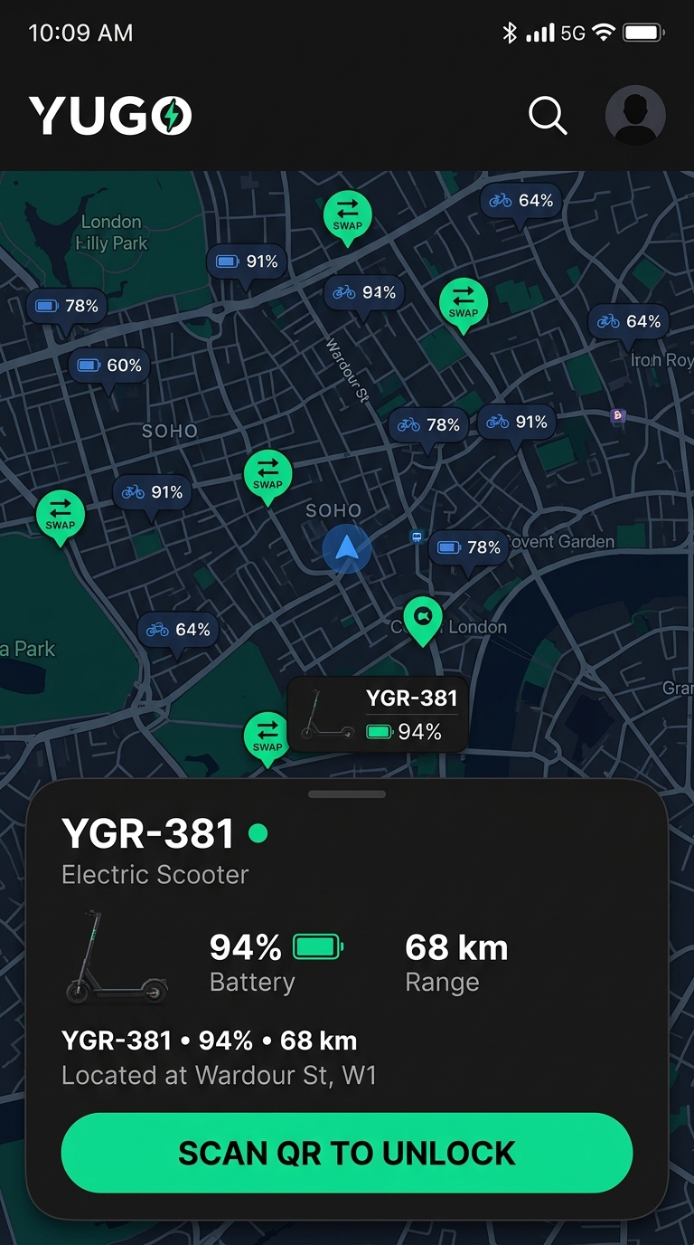 Yugo Rides screen 1